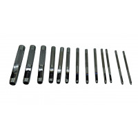 Набір пробійників просічок круглих для шкіри 0.5/1/1.5/2/2.5/3/3.5/4/4.5/5 мм