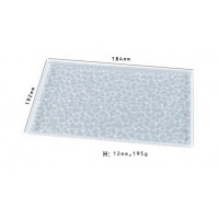 Форма молд тарелка поднос подставка прямоугольная  Мозаика 192*184*12 мм из эпоксидной смолы
