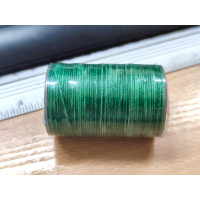 Нитка вощеная для шитья по коже 0,65 мм 133 60м зеленый цвет Dacron-waxed