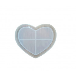 Форма молд подставка Сердце 106 мм для литья эпоксидной смолой