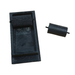 Прилад для фарбування краю шкіри чорний малий з коліщатками 2