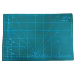 Доска для резки кожи с разметкой размер А3 макетный коврик