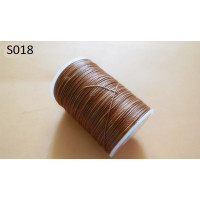 Нитка вощеная  для шитья по коже 0,45 мм  S018 148 м коричневый цвет Galaces круглая нить