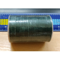 Нитка вощений для шиття по шкірі 0,45 мм S079 148 м темно-зелений колір Galaces нитка