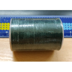 Нитка вощений для шиття по шкірі 0,45 мм S079 148 м темно-зелений колір Galaces нитка