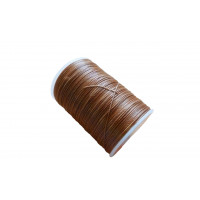 Нитка вощеная  для шитья по коже 0,55 мм  S018 113 м  коричневый цвет Galaces круглая нить