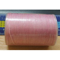 Нитка вощеная  для шитья по коже 0,65 мм  S045 78 м  розовый цвет Galaces круглая нить