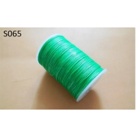 Нитка вощений для шиття по шкірі 0,65 мм S065 78 м салатовий колір Galaces кругла нитка