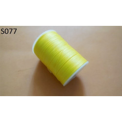 Нитка вощеная  для шитья по коже 0,65 мм  S077 78 м   желтый цвет Galaces круглая нить