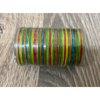 Нитка вощеная  для шитья по коже 0,65 мм  SG128 60м разноцветный цвет Dacron-waxed