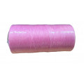 Нитка вощеная плоская 0,8 мм S045 260 м 150D розовый цвет нить для шитья кожи
