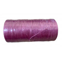 Нитка вощеная плоская 0,8 мм S046 260 м 150D розово-фиолетовый цвет нить для шитья кожи