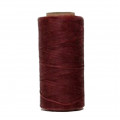 Нитка вощений плоска 0,8 мм S050 260 м 150D темно-бордовий колір нитка для шиття шкіри S050