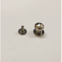 Винт кобурной ременной - Застежка для кошелька серебро 10 мм