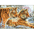 Набор для вышивки крестом Тигры 68*49 см
