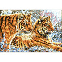 Набор для вышивки крестом Тигры 59*41.5 см