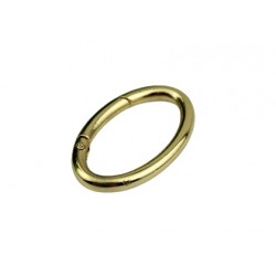 Кольцо карабин овальное  для сумки цвет золото