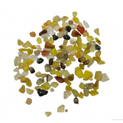 Камни декоративные 30 г желтый агат для эпоксидной смолы