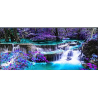 Алмазная мозаика пейзаж водопад 30*90см по номерам