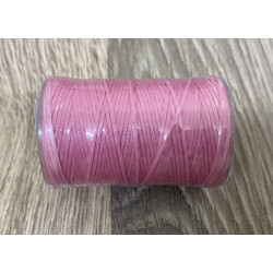 Нитка вощеная для шитья по коже плоская  0,8 мм SJ045 60 м розовый Dacron-waxed