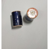 Нитка вощеная  для шитья по коже 0,45 мм 137 60м синий цвет  Dacron-waxed
