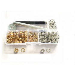 Набір для установки люверсів 5 мм 3 інструмента + 100 люверсів