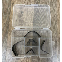 Набір торцевателей для шкіри коло та трикутник 10 штук