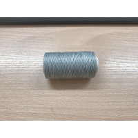 Нитка вощеная  для шитья по коже 1 мм  50 м  светло-серый цвет плоская нить
