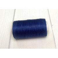 Нитка вощеная  для шитья по коже 1 мм  50 м темно-синий цвет плоская нить