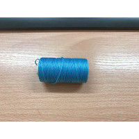 Нитка вощеная  для шитья по коже 1 мм  50 м синий цвет плоская нить