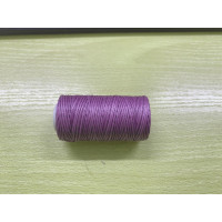 Нитка вощеная  для шитья по коже 1 мм  50 м светло-фиолетовый цвет плоская нить