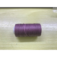 Нитка вощеная  для шитья по коже 1 мм  50 м темно-фиолетовый цвет плоская нить