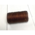 Нитка вощений для шиття по шкірі 1 мм 50 м коричневий колір плоска нитка