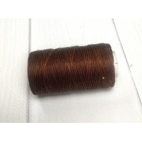 Нитка вощений для шиття по шкірі 1 мм 50 м коричневий колір плоска нитка Нитка вощений для шиття по шкірі 1 мм 50 м коричневий колір плоска нитка
