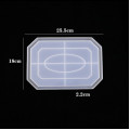 Форма молд тарілка таця підставка восьмикутник 255*180*22 мм з епоксидної смоли