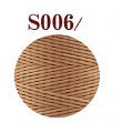 Нитка вощеная плоская 0,8 мм S006 260 м 150D серо-бежевый цвет нить для шитья кожи