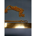 Цепочка-ручка для сумки  120 см двойное плетение 8мм цвет желтое золото  вес 87гр.