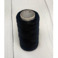 Нитка вощений для шиття по шкірі 1 мм 50 м чорний колір плоска нитка Нитка вощений для шиття по шкірі 1 мм 50 м чорний колір плоска нитка