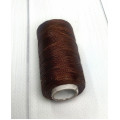 Нитка вощений для шиття по шкірі 1 мм 50 м коричневий колір плоска нитка