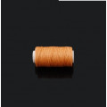 Нитка вощений для шиття по шкірі 1 мм 50 м оранжеов-коричневий колір плоска нитка